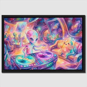 Alien DJ Spaceship