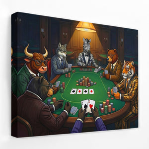 Animal Poker Night - Thedopeart