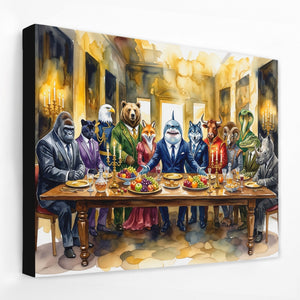 Animals Last Supper - Thedopeart