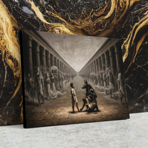 Anubis Columned Procession - Thedopeart