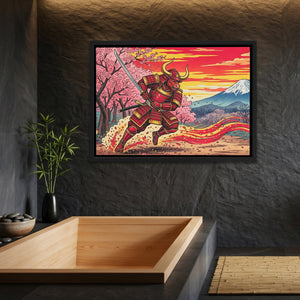 Bull Samurai Charging - Thedopeart