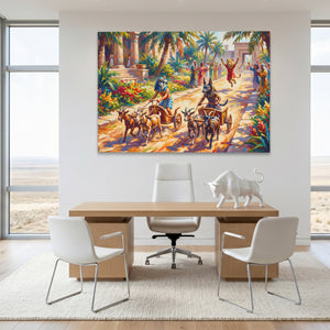 Egyptian Chariot Race - Thedopeart