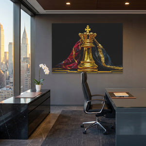 Golden King Enthroned - Thedopeart