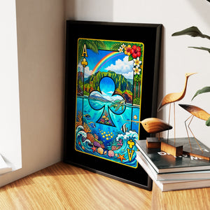Hawaii Ace of Clubs Card