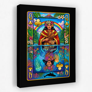 Hawaii Queen of Clubs Card - Thedopeart