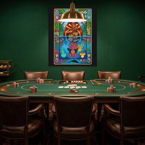 Hawaii Queen of Clubs Card