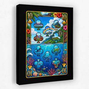 Hawaii Ten of Clubs Card - Thedopeart