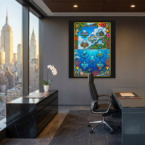 Hawaii Ten of Clubs Card - Thedopeart