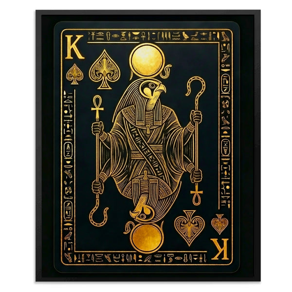 King Of Spades Egyptian Card - Thedopeart