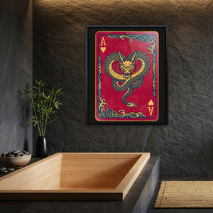 Samurai Ace Hearts Card - Thedopeart