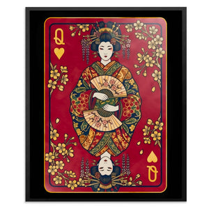 Samurai Queen Hearts Card - Thedopeart
