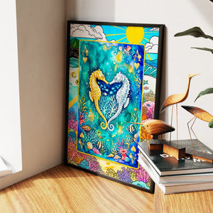 Sea Creature Ace of Hearts Card
