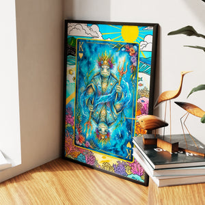 Sea Creature King of Hearts Card - Thedopeart