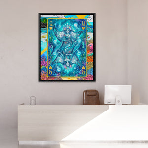 Sea Creature Queen of Hearts Card