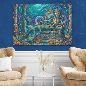 Skeletal Mermaid Throne