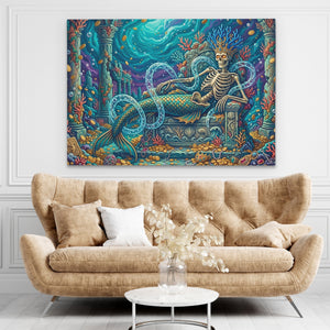 Skeletal Mermaid Throne