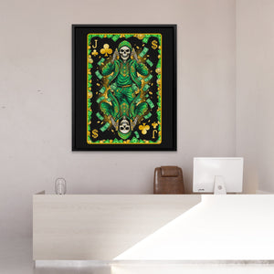 Skeleton Money Jack of Clubs Card