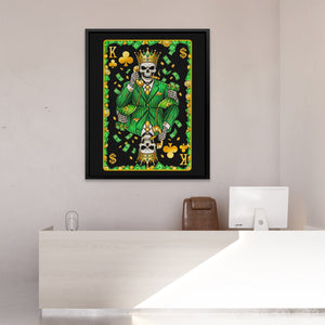 Skeleton Money King of Clubs Card
