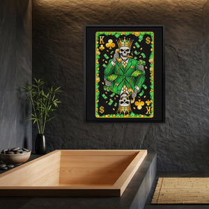 Skeleton Money King of Clubs Card
