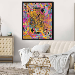 Pink Money Poker Jack - Thedopeart Canvas