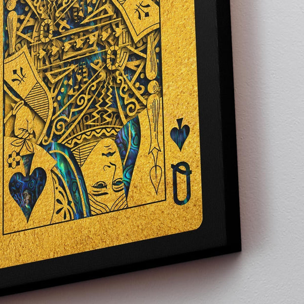 Abalone Queen of Spades - Thedopeart Canvas