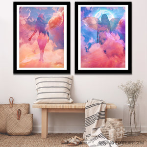 An Angel's Reflection Semi-Gloss Prints - Thedopeart Prints