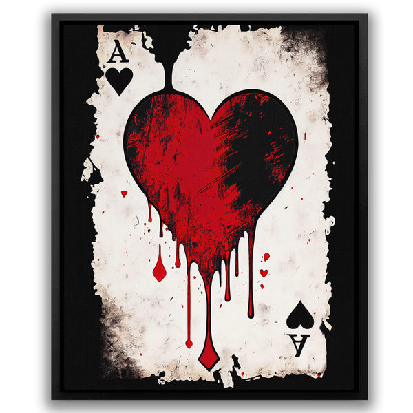 Black Ace of Hearts - Thedopeart