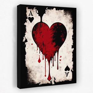 Black Ace of Hearts - Thedopeart