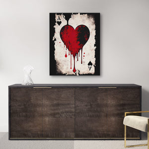 Black Ace of Hearts - Thedopeart