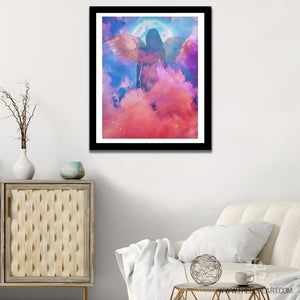 Blue Angel Semi-gloss Print - Thedopeart Prints