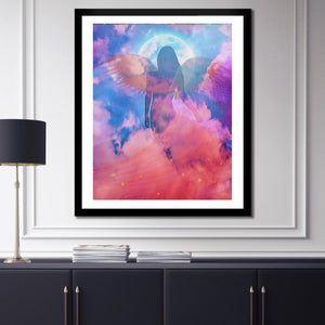 Blue Angel Semi-gloss Print - Thedopeart Prints