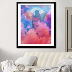 Blue Angel Semi-gloss Print - Thedopeart Prints