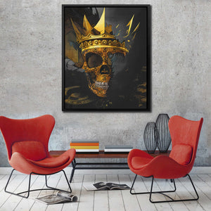 BTC Skull King - Thedopeart Canvas