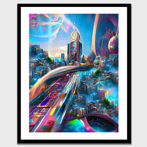 Bubble Gum City Semi-gloss Print - Thedopeart Prints