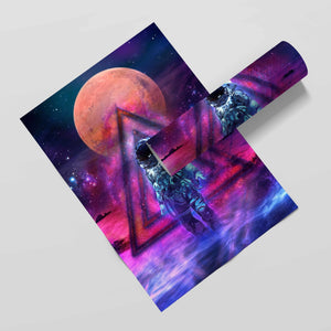 Cosmonaut Semi-gloss Print - Thedopeart Prints