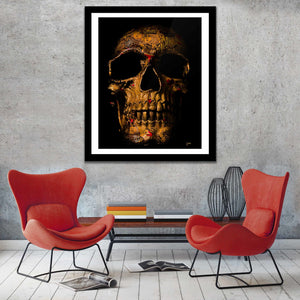 Flush $kull Semi-gloss Print - Thedopeart Prints