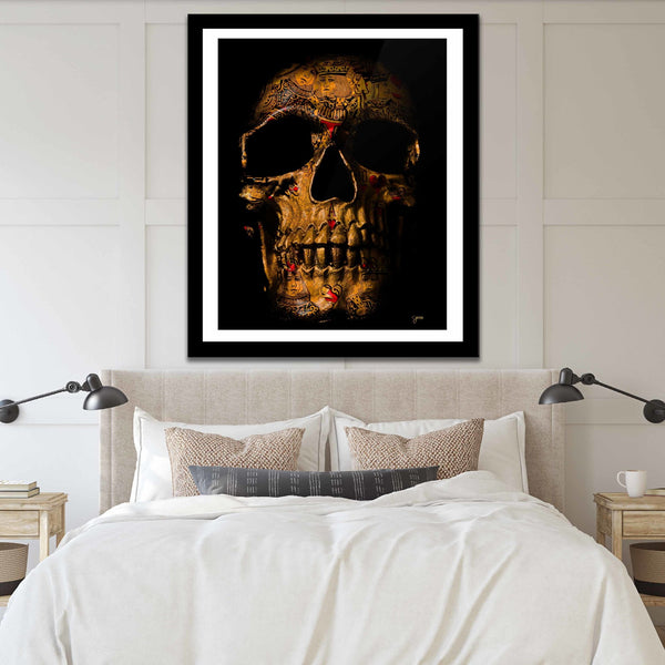 Flush $kull Semi-gloss Print - Thedopeart Prints