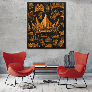 Gold Crowns - Thedopeart Canvas