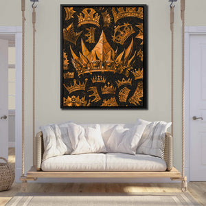 Gold Crowns - Thedopeart Canvas