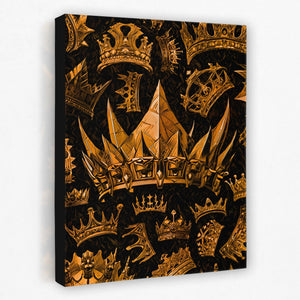 Gold Crowns - Thedopeart Canvas