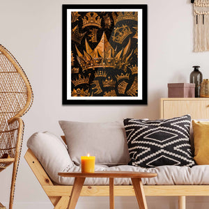 Gold Crowns Semi-gloss Print - Thedopeart Prints