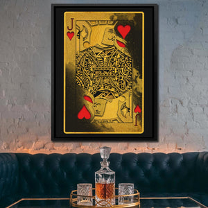 Gold Jack of Hearts - Thedopeart Canvas