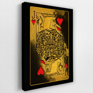 Gold Jack of Hearts - Thedopeart Canvas