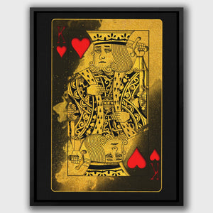 Gold King of Hearts - Thedopeart Canvas