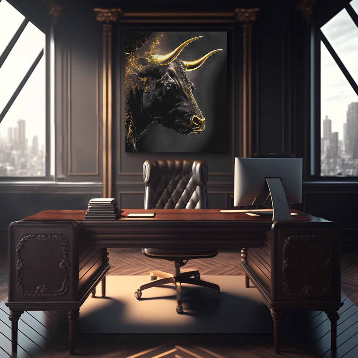 Golden Bull - Thedopeart