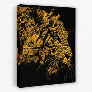 Golden Tiger Hype Beast - Thedopeart Canvas