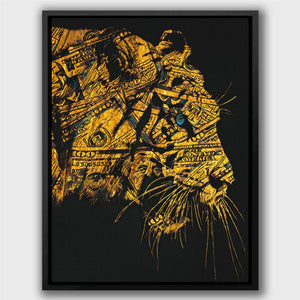 Golden Tiger Hype Beast - Thedopeart Canvas