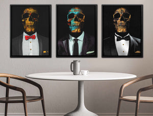 Hustler $kulls 3 Piece Set - Thedopeart Canvas