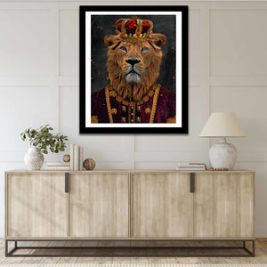 King of Lions Semi-gloss Print - Thedopeart Prints