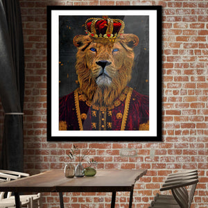 King of Lions Semi-gloss Print - Thedopeart Prints